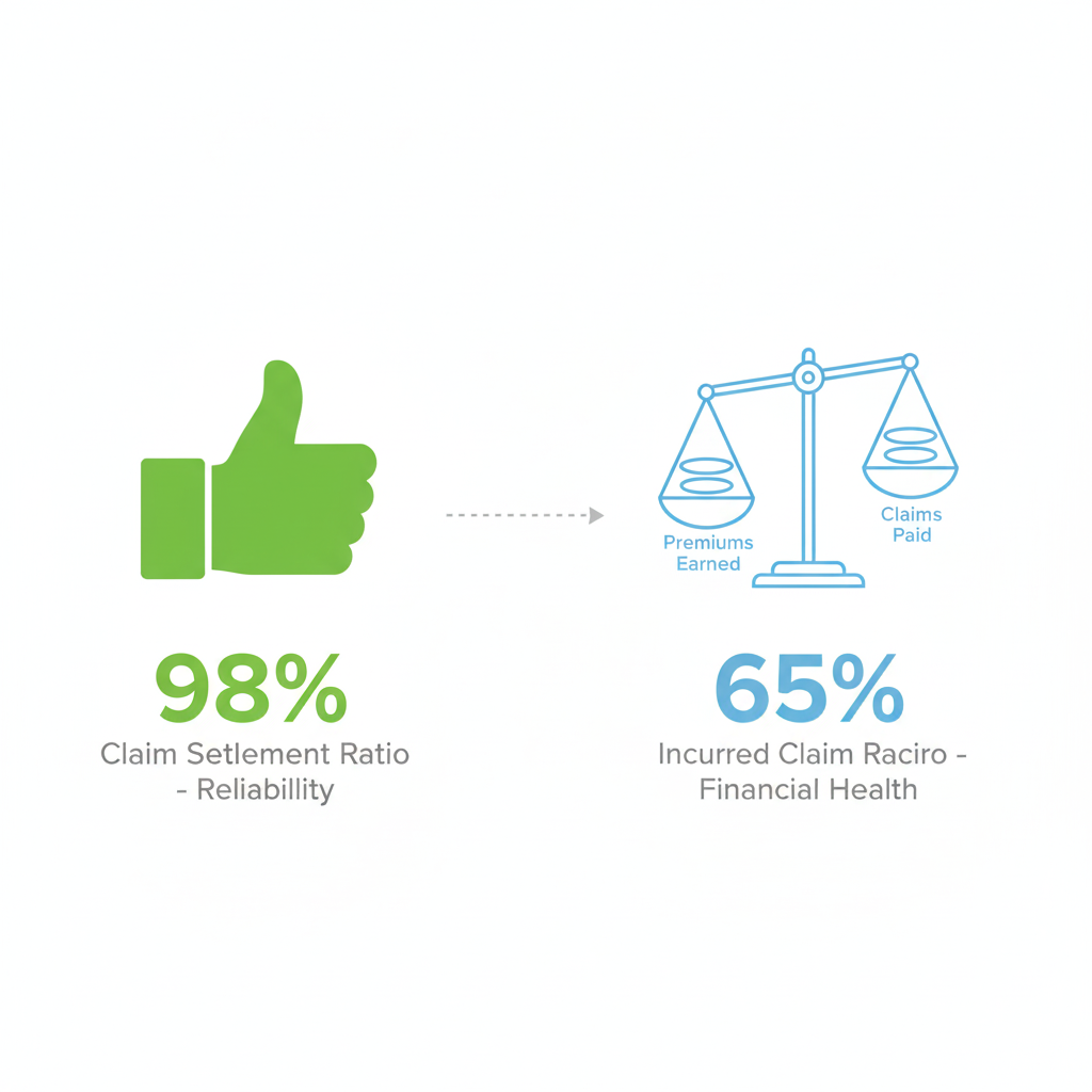 Claim Settlement Ratio vs Incurred Claim Ratio